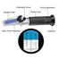 HHTEC Frostschutz Refraktometer 4-in-1 – Kühlmittel, Batterie, Scheibenwasser & AdBlue prüfen – KFZ Tester für Auto Wartung mit ATC