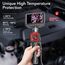 Ralcam Endoskopkamera 6,2mm Endoscope Camera - 360° Endoskop Schwenkbarer 4,3" HD 720P Inspektionskamera mit Licht Rohrkamera, Kameras mit 6 LED, IP67 Wasserdicht 1m Kanalkamera Lenkendoskop