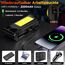 Daphomeu LED Taschenlampe mit Magnet 2 Stück,Ultra-helle Werkstattlampe, akkubetriebene COB-Arbeitsleuchte mit Schwenkfunktion und Magnetfuß, ideal für Autoreparaturen, Werkstatt und Camping