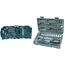 Brüder Mannesmann M29085 Premium Universal und Haushalts-Werkzeugkoffer, Blau, 89-tlg & M29166 130-tlg. Steckschlüssel- und Bitsatz