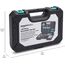 Amazon Basics 142-Teiliges Werkzeugkoffer, Werkzeugset für Haushaltsprojekte, Reparaturen und Heimwerkerarbeiten, Rutschfeste Griffe, 34,0cm x 23,5cm x 7,5cm, Türkis