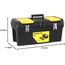 STANLEY Werkzeugbox/Werkzeugkoffer Millenium, 24" 1-92-067 (zum Verstauen und Transportieren von Werkzeug, mit herausnehmbarer Ablage, 2 Organizern im Deckel, Metallschließen, Kunststoffgriff)