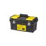 STANLEY Werkzeugbox Werkzeugkoffer leer Werkzeugkasten (19", 49x26x25cm, herausnehmbare Ablage, Box mit zwei Organizern für Werkzeuge, robuster Koffer mit Metallschließen, inkl. Griff) 1-92-066