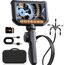 Endoskopkamera mit Licht, Hopefox Drehbar Inspektionskamera 4,3 Zoll 1080P IP67 Wasserdichtes Rohrkamera Kanal Endoskop Kamera mit 8 LEDs, 32G Karte und Tragetasche-1.5M
