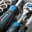 Högert Technik - Werkzeugset 38-tlg Werkzeugkoffer, Ratschenset, Steckschlüsselsatz, Bits, Ausstattung 1/4”, Klein Tragbare Werkzeugkaste Werkzeug Set für Heimwerker Garage, Haushalt