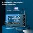 Industrial Endoskop, SKYBASIC Inspektionskamera mit 4,3-Zoll-Bildschirm Endoskopkamera mit 8 LED-Licht 8 mm IP67 wasserdichte Kamera Rohrkamera Endoskop Kamera 3 Helligkeiten Einstellbar-5m