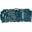 Brüder Mannesmann M29085 Premium Universal und Haushalts-Werkzeugkoffer, Blau, 89-tlg & M29166 130-tlg. Steckschlüssel- und Bitsatz