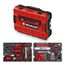 Original Einhell E-Case 78-tlg. Werkzeugkoffer Renovierung (Sanierungen, Bohrer-Set, Bit-Set, Fugenwerkzeug, Zangen, Spachtel, Holzsäge, Rollgabelschlüssel, Wasserwaage, Systemkoffer)