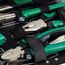 Brüder Mannesmann Werkzeugkoffer, 90-teilig - umfangreiches Werkzeugset im 4-lagigen Aluminium-Koffer - inkl. Zangen, Schraubendreher, Umschaltknarre & Spannungsprüfer | M29067