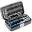 Högert Technik - Werkzeugset 38-tlg Werkzeugkoffer, Ratschenset, Steckschlüsselsatz, Bits, Ausstattung 1/4”, Klein Tragbare Werkzeugkaste Werkzeug Set für Heimwerker Garage, Haushalt