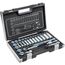 Högert Technik - Werkzeugset 36-tlg Werkzeugkoffer Steckschlüssel, Bits und Zubehör 3/8“ Cr-V, Verformungsfest I Ratschenmechanik mit 72 Sperrklinken Set für Heimwerker Garage, Haushalt