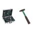 Brüder Mannesmann 124-tlg. Werkzeugsatz im Alukoffer, M29072 & Mannesmann Schlosserhammer 500 g, M76515