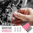 Hi-Spec 24-tlg. Kleiner Werkzeugkoffer für Frauen – Rosa-Mini-Werkzeug-Set mit Hammer und Schraubenzieher Set. Pinke Werkzeugbox ideal für WG-Zimmer und unterwegs