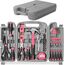 Hi-Spec 54-tlg. Werkzeugkoffer für Frauen Pink mit Klauenhammer, Präzisionschraubenzieher-Set, Nüssen und Bit Set. Handwerkzeug in Rosa für Projekte in Haushalt