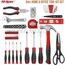 Hi-Spec 54-tlg. Werkzeugkoffer gefüllt mit Klauenhammer, Bit set, Präzisionschraubenzieherset, Nüssen und weiteren Handwerkzeugen in einem perfekten Werkzeugset für den Haushalt