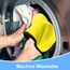 URAQT Mikrofasertücher Auto,6 PCS 500GSM Mikrofasertücher Multifunktionales Motorrad Fusselfreie Handtuch,Reinigungstuch Microfasertuch für Auto Haushalt Küche Fenster Gelb Grau-30x40CM