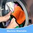 URAQT Mikrofasertücher Auto,3 PCS 400GSM Mikrofasertücher Multifunktionales Motorrad Fusselfreie Handtuch,Reinigungstuch Microfasertuch für Auto Haushalt Küche Fenster Orange Grau- 60x40CM