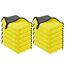 URAQT Mikrofasertücher Auto,12 PCS 500GSM Mikrofasertücher Multifunktionales Motorrad Fusselfreie Handtuch,Reinigungstuch Microfasertuch für Auto Haushalt Küche Fenster Gelb Grau-30x40CM