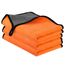 URAQT Mikrofasertücher Auto,3 PCS 400GSM Mikrofasertücher Multifunktionales Motorrad Fusselfreie Handtuch,Reinigungstuch Microfasertuch für Auto Haushalt Küche Fenster Orange Grau- 60x40CM