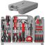 Hi-Spec 54-tlg. Werkzeugkoffer gefüllt mit Klauenhammer, Bit set, Präzisionschraubenzieherset, Nüssen und weiteren Handwerkzeugen in einem perfekten Werkzeugset für den Haushalt