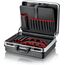 KNIPEX Werkzeugkoffer "Basic", leer, 41 Steckmöglichkeiten, 27 l Volumen, 465 x 200 x 410 mm, Werkzeugkoffer leer, Werkzeugkasten, 00 21 05 LE