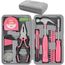 Hi-Spec Werkzeugset in Pink für Frauen - Komplettset für Heimwerkerinnen mit Hammer, Zange, Schraubendreher, Bits, Maßband und Wasserwaage - Ideal für Haushalt und Geschenk
