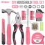 Hi-Spec Werkzeugset in Pink für Frauen - Komplettset für Heimwerkerinnen mit Hammer, Zange, Schraubendreher, Bits, Maßband und Wasserwaage - Ideal für Haushalt und Geschenk