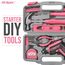 Hi-Spec 35-teiliges Pink-Rosa Heimwerker Werkzeug-set mit wiederaufladbarem USB-Akkuschrauber. Für Reparaturen und Wartungen in einem praktischen Werkzeugkoffer – Für Frauen und Mädchen