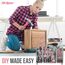 Hi-Spec 54-tlg. Werkzeugkoffer für Frauen Pink mit Klauenhammer, Präzisionschraubenzieher-Set, Nüssen und Bit Set. Handwerkzeug in Rosa für Projekte in Haushalt