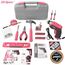 Hi-Spec 35-teiliges Pink-Rosa Heimwerker Werkzeug-set mit wiederaufladbarem USB-Akkuschrauber. Für Reparaturen und Wartungen in einem praktischen Werkzeugkoffer – Für Frauen und Mädchen