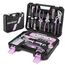 ENVENTOR Kleiner Werkzeugkoffer für Frauen, Haushalts Werkzeug-Set, Werkzeugkasten Rosa, Universal Komplett mit Werkzeuge Handwerkzeug, Werkzeugkiste Bestückt 158-tlg, für Haushalt DIY