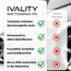 Ivality® Auto Trockentuch XXL 80x50 cm – 1800 GSM Ultra Saugstarke Mikrofasertücher für Autopflege und Motorrad, Fusselfreies, Lack-schonendes Twisted Towel Microfasertücher - Blau