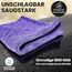 Ivality® Auto Trockentuch Groß 40x60 cm – 1800 GSM Ultra Saugstarke Mikrofasertücher für Autopflege und Motorrad, Fusselfreies, Lack-schonendes Twisted Towel Microfasertücher - Lila