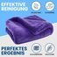 Ivality® Auto Trockentuch XXL 80x50 cm – 1800 GSM Ultra Saugstarke Mikrofasertücher für Autopflege und Motorrad, Fusselfreies, Lack-schonendes Twisted Towel Microfasertücher - Lila