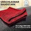 Ivality® Auto Trockentuch Klein 40x40 cm – 1800 GSM Ultra Saugstarke Mikrofasertücher für Autopflege und Motorrad, Fusselfreies, Lack-schonendes Twisted Towel Microfasertücher - Rot