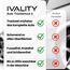 Ivality® Auto Trockentuch XXL 40x40 cm Ultra Saugstarke 1800 GSM Motorrad Twisted Towel mikrofasertuch - fusselfreie & Lack-schonende microfasertuch autopflege - Blau