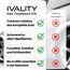 Ivality® Auto Trockentuch Groß 40x60 cm – 1800 GSM Ultra Saugstarke Mikrofasertücher für Autopflege und Motorrad, Fusselfreies, Lack-schonendes Twisted Towel Microfasertücher - Grau