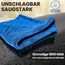 Ivality® Auto Trockentuch XXL 40x40 cm Ultra Saugstarke 1800 GSM Motorrad Twisted Towel mikrofasertuch - fusselfreie & Lack-schonende microfasertuch autopflege - Blau