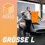 Nuke Guys Gamma Dryer L | Ultra saugstarkes Trockentuch 1400 GSM orange 40x60cm | Fusselfrei, abgerundete sanfte Fasern, kratzerfrei, groß | Premium Mikrofasertuch für Auto Motorrad Fahrrad