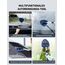 AstroAI Auto Scheibenreiniger mit 4 Mikrofaserpad, Reinigungswerkzeug für die Windschutzscheibe mit ausziehbarem Griff, Auto Fensterwischer Kit, Blau