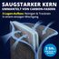 LICARGO 2X Glas & Scheiben Pads - Carbon Fenstertuch streifenfrei mit saugfähigem Kern - Mikrofaser Glastücher Auto für Autoscheiben & Spiegel - Glasreinigungstücher Fenstertücher Glastuch 16x22cm