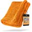 Nuke Guys Gamma Dryer L | Ultra saugstarkes Trockentuch 1400 GSM orange 40x60cm | Fusselfrei, abgerundete sanfte Fasern, kratzerfrei, groß | Premium Mikrofasertuch für Auto Motorrad Fahrrad