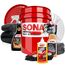 Autowäsche Set - SONAX: Autoshampoo Glanz Shampoo Konzentrat - SONAX Wascheimer mit Deckel & Schmutzfalle, Waschhandschuh mit Insekten Mesh - Autoreinigungsset Aussen