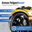 Autowäsche Set - SONAX: Autoshampoo, Felgenbeast Felgenreiniger - Detailmate: Trockentuch, Waschhandschuh, Wascheimer mit Deckel - Autoreinigungsset Aussen
