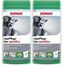 SONAX CockpitPflegeTücher Matteffect Box (25 Stück) Feuchte Tücher reinigen, pflegen und schützen alle Kunststoffteile, Holz und Gummi | Art-Nr. 04158410, Green (Packung mit 2)