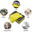 VAIYNWOM 3er Set Mikrofasertücher Autopflege, Sehr Weich Poliertuch Microfasertücher Auto Trockentücher, Fusselfreie zum Reinigung Auto Motorrad, Innenreinigung, 30x30cm, Gelb