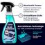 LICARGO® Scheiben Set Pads - 2X Glas & Scheiben Pads + Glasreiniger (750ml) - für streifenfreie Scheiben - kraftvoller Auto Scheibenreiniger innen und außen