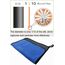 VAIYNWOM 2er Set Mikrofasertücher Autopflege, 60x40cm Microfasertücher 800GSM Super Weich Trockentücher Mikrofaser Handtuch zum Autoreinigung, Trocknen und Polieren, Blau