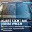 LICARGO® Scheiben Set Pads - 2X Glas & Scheiben Pads + Glasreiniger (750ml) - für streifenfreie Scheiben - kraftvoller Auto Scheibenreiniger innen und außen