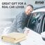 Airlab Auto Ledertuch Fensterleder Echt Leder 70x50 cm, Premium Autoleder Trockentuch für Autopflege, Streifenfrei & Ultra Saugfähig